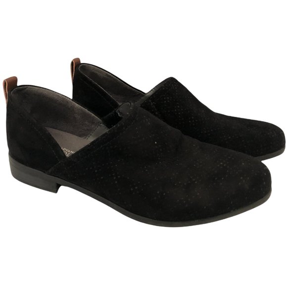 Dr. Scholl's Shoes Dr Scholls Black Micro Suede Ruler Loafer Shoe